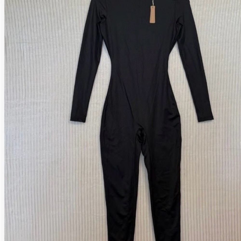 Black Long Sleeve Jumpsuit